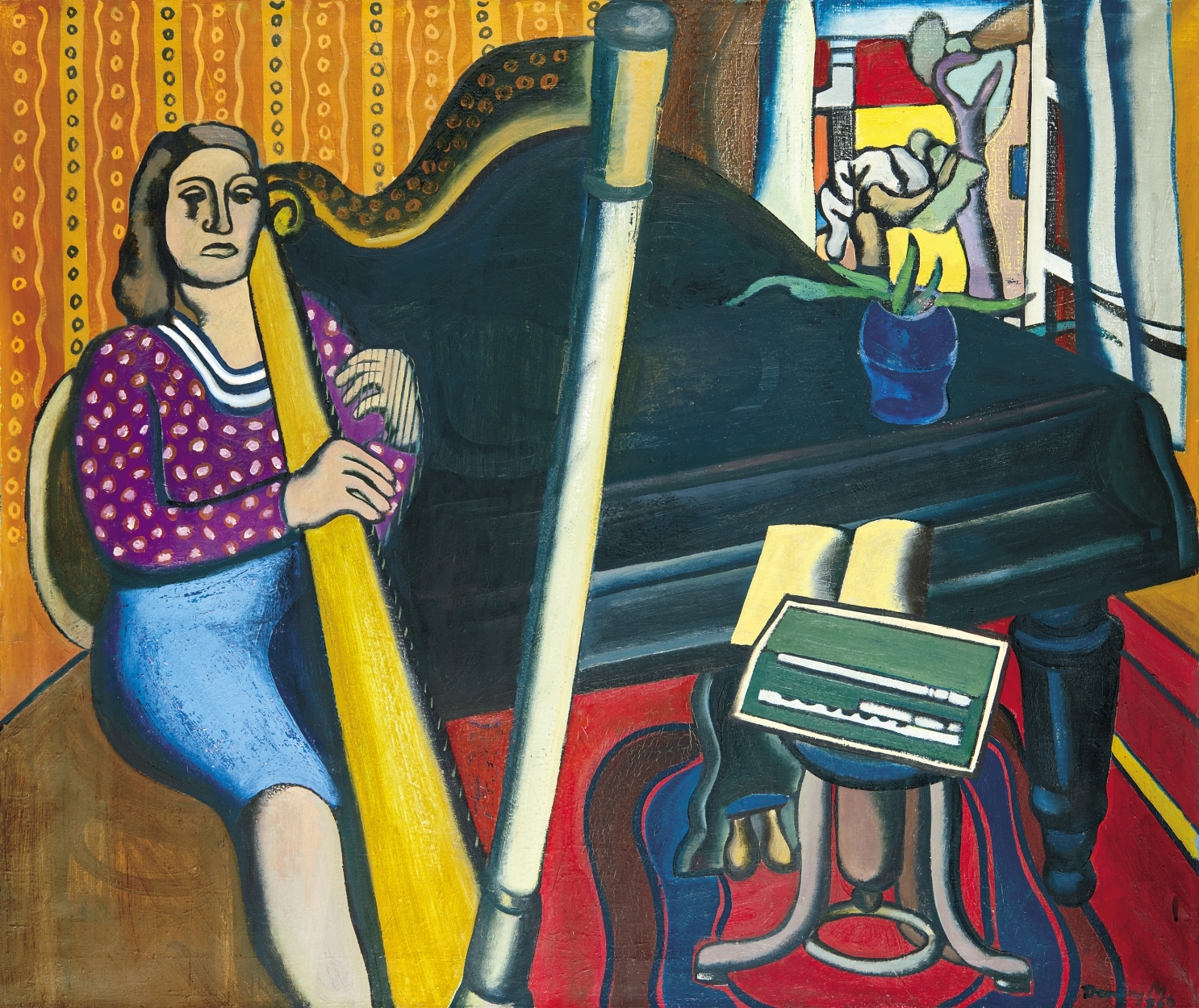 Demény Miklós 1939-2010 Harpist, 1966