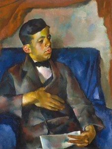 Aba-Novák Vilmos (1894-1941) Portrait of a Young Man (Portrait of Fried Géza), around 1922