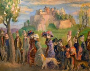 Szabó Vladimir (1905-1991) - Séta a vár alatt, 1977